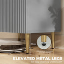 HOMCOM Sideboard Buffet Cabinet with Adjustable Shelf, Grey