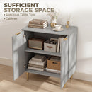 HOMCOM Sideboard Buffet Cabinet with Adjustable Shelf, Grey
