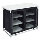 Livingandhome Camping Kitchen Table Portable Cabinet Kitchen Storage