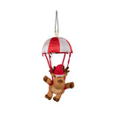 45cm Battery Operated Musical Parachuting Reindeer with Leg Kicking Motion