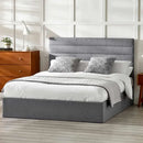 Merida Ottoman Storage 150cm King Bed - Grey