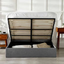 Merida Ottoman Storage 150cm King Bed - Grey