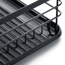 Livingandhome 2-Tier Metal Kitchen Dish Drainer Rack