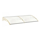 Garden Sanctuary Window Door Awning Canopy with Brackets