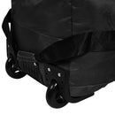 Modishion Black Wheeled Nylon Holdall Travel Bag