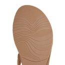 T-Strap Flat Summer Sandals - Silver