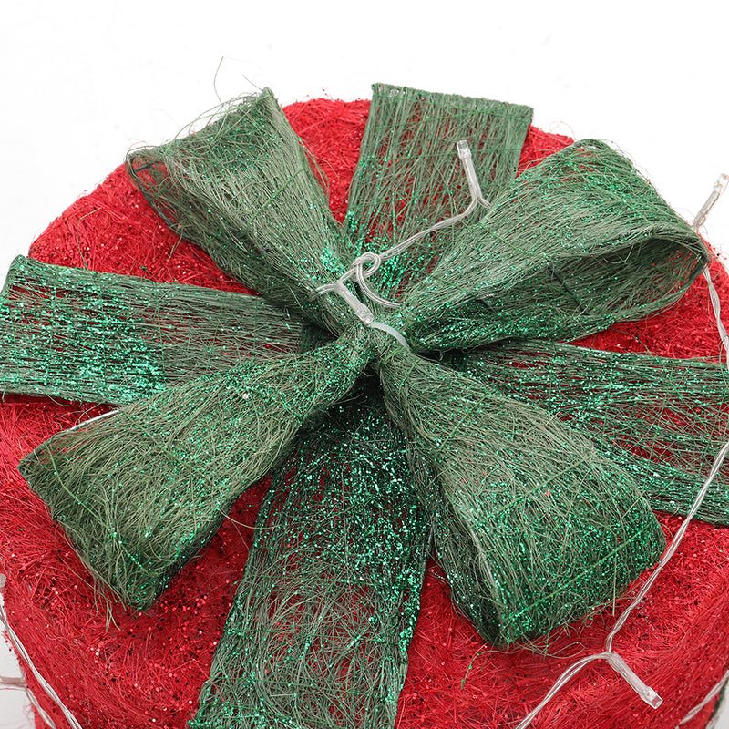 Lifeideas 4-Piece Christmas Gift Box Decorations with LED Lights