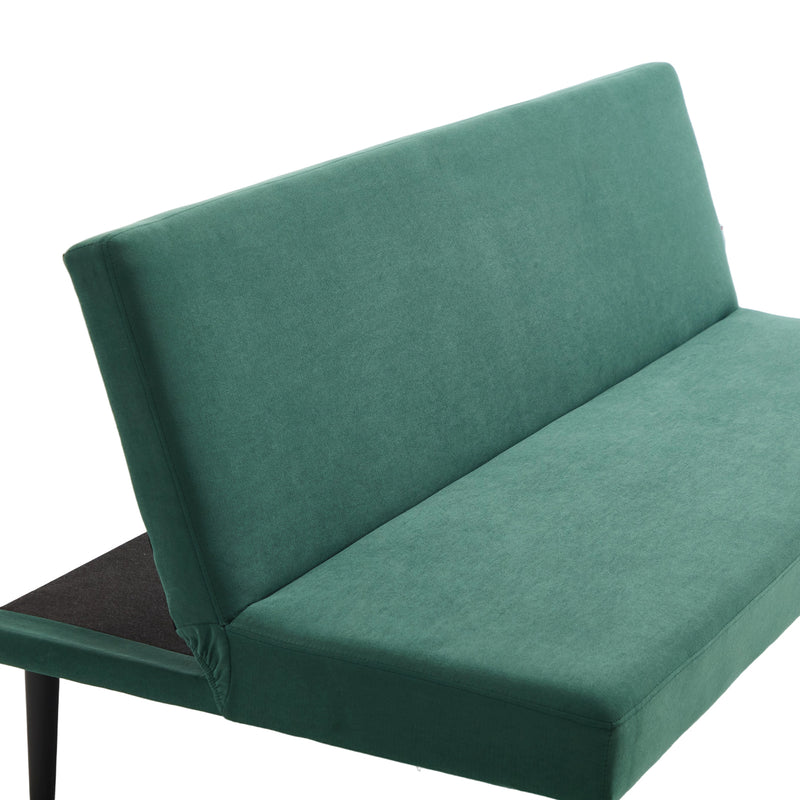 Livingandhome Modern Green Convertible Sofa Bed