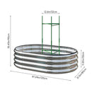 Breeins Galvanized Steel Raised Garden Bed