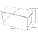 Silver & Stone Outdoor Folding Camping Table 1.2m 4ft