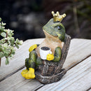 Lifeideas Frog Prince Figurine Resin Tabletop Ornament