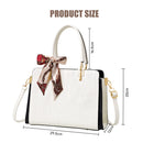 Modishion PU Leather Handbag Shoulder Bag with Adjustable Strap