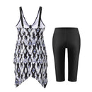 2 Piece Tankini Swimsuit With Double Shoulder Straps