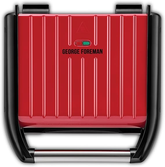 George Foreman Steel Family Grill - Red