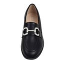 Casual Closed Toe Slip-on Horsebit PU Loafer - Black