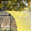 Outsunny 3 x 2 x 2m Polytunnel Greenhouse with Door, Windows, Steel Frame