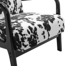 Livingandhome Velvet Upholstered Armchair