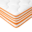 Livingandhome 11Inch Double Mattress Wavy Foam Pocket Spring Hybrid Mattress