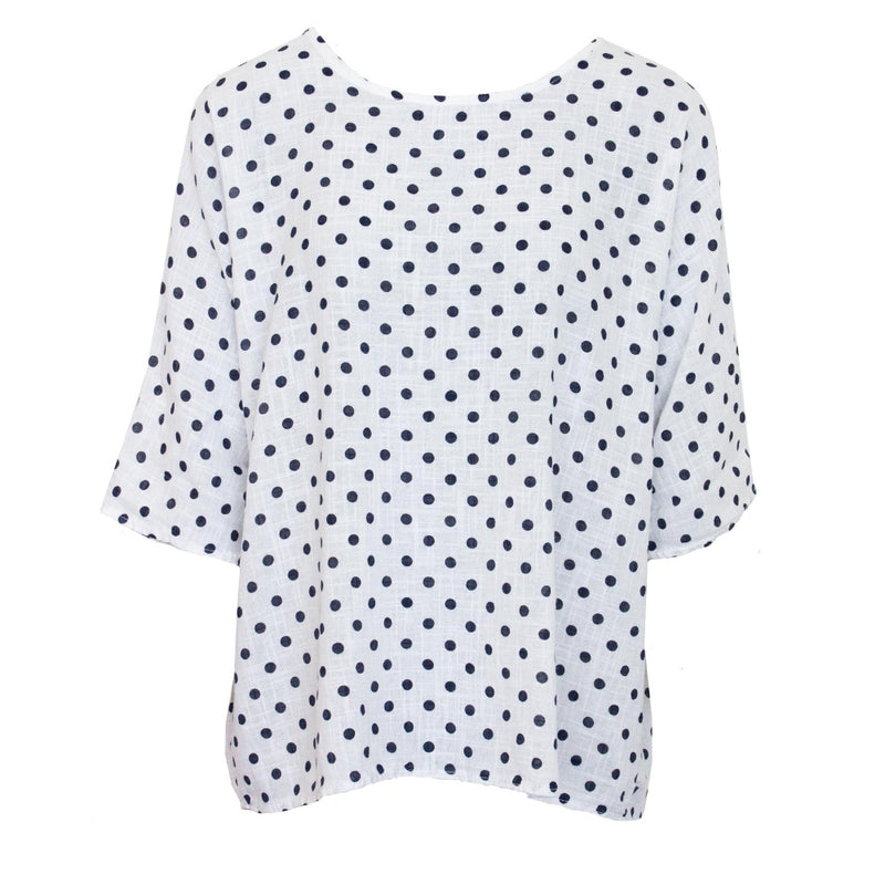Spotty Top - White - One Size