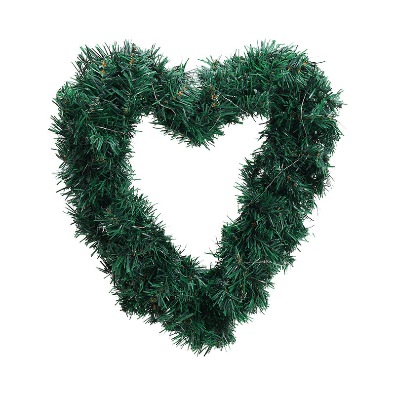 Livingandhome Artificial Heart-shaped Door Hanging Garland Wedding Decoration with 3m Light String
