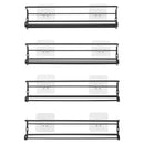Lifeideas Wall Mount Metal Wire Spice Rack Set of 4