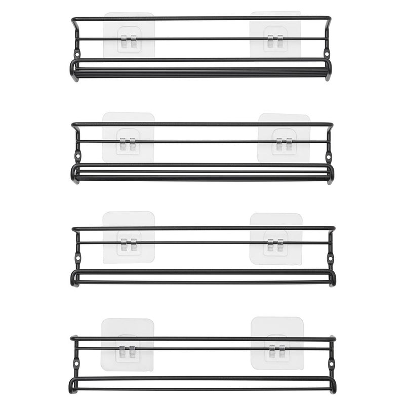 Lifeideas Wall Mount Metal Wire Spice Rack Set of 4