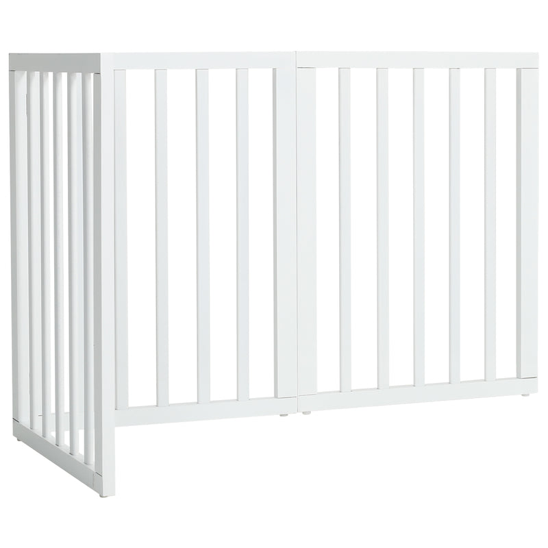Kidkid Freestanding Wooden Pet Gate with Three Foldable Panels