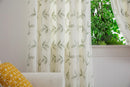 Kingleaf Embroidered Tulle Voile Ring Top Curtains