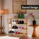 Arla 4 Tier Wooden Shoe Rack