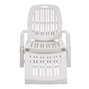 Breeins Outdoor Folding Lounge Chair Recliner With Wheels