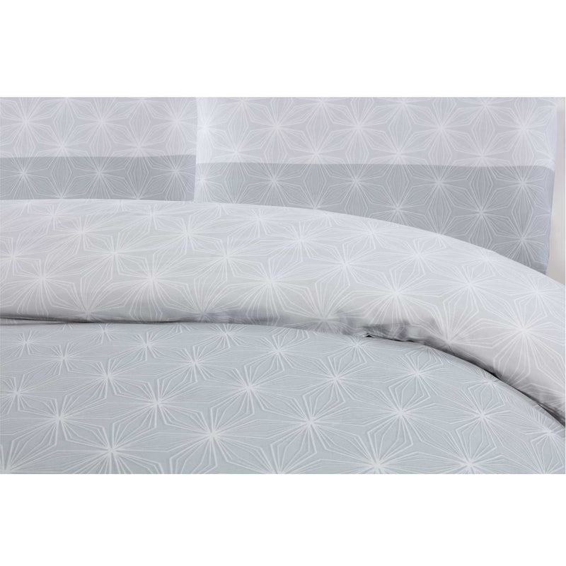 Lewis's Raya Duvet Set - Grey