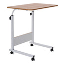 Height Adjustable Mobile Table Overbed Desk with Wheels