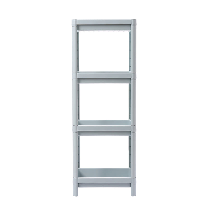 Lifeideas 4 Layers Freestanding Plastic Corner Storage Rack for Bathroom Kitchen