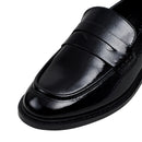 Casual Closed Toe Slip-on Penny Loafers with Low Heel