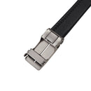 Modishion Automatic Buckle Leather Belt - Black