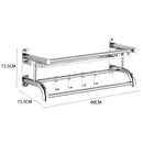 Lifeideas Wall Mounted Stainless Steel Bathroom Storage Shelf