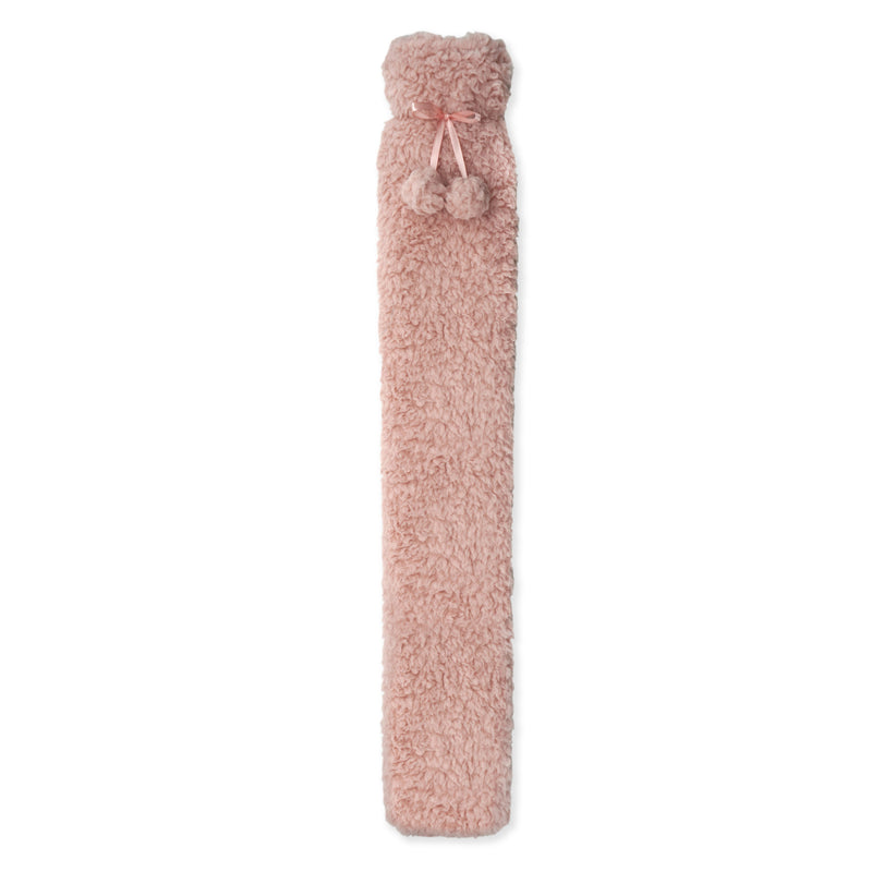 Lewis's Hot Water Bottle Long Length with Cover 3.8L - Pink