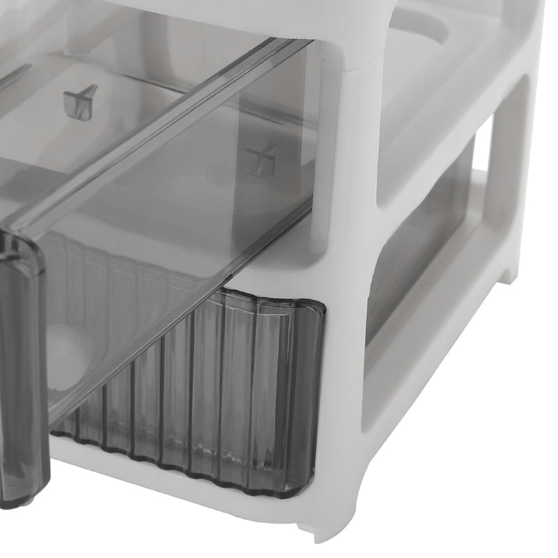 Lifeideas 4 Drawer Transparent Desktop Organizer