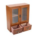 Lifeideas Retro Wooden Desktop Storage Organizer with Drawers