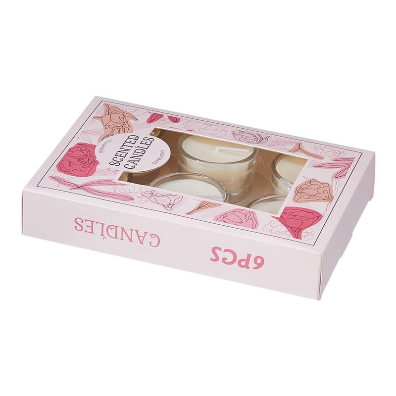 Lifeideas 6Pcs Vegetable Wax Scented Candle Set