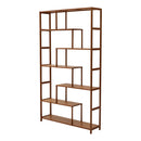 Livingandhome 7-Tier Wooden Bookcase Display Stand