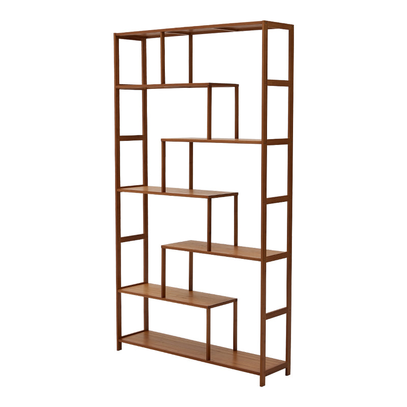 Livingandhome 7-Tier Wooden Bookcase Display Stand