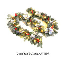 Lifeideas 270cm Artificial Spruce Garland with 50 Warm White LED Lights