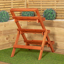 Outdoor 3 Tier Wooden Foldable Plant Display Stand