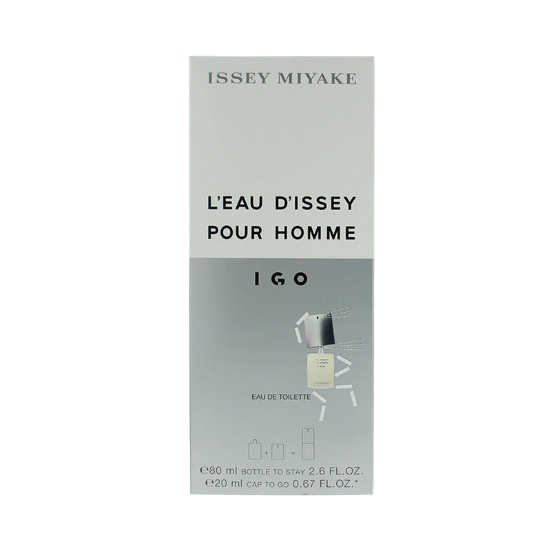 Issey Miyake L'eau D'issey Pour Homme IGO Eau De Toilette 80ml Bottle + 20ml Cap To Go