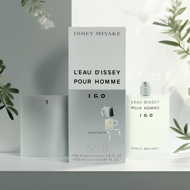 Issey Miyake L'eau D'issey Pour Homme IGO Eau De Toilette 80ml Bottle + 20ml Cap To Go