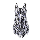 2 Piece Tankini Swimsuit With Double Shoulder Straps