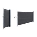 Livingandhome Outdoor Retractable Privacy Side Awning