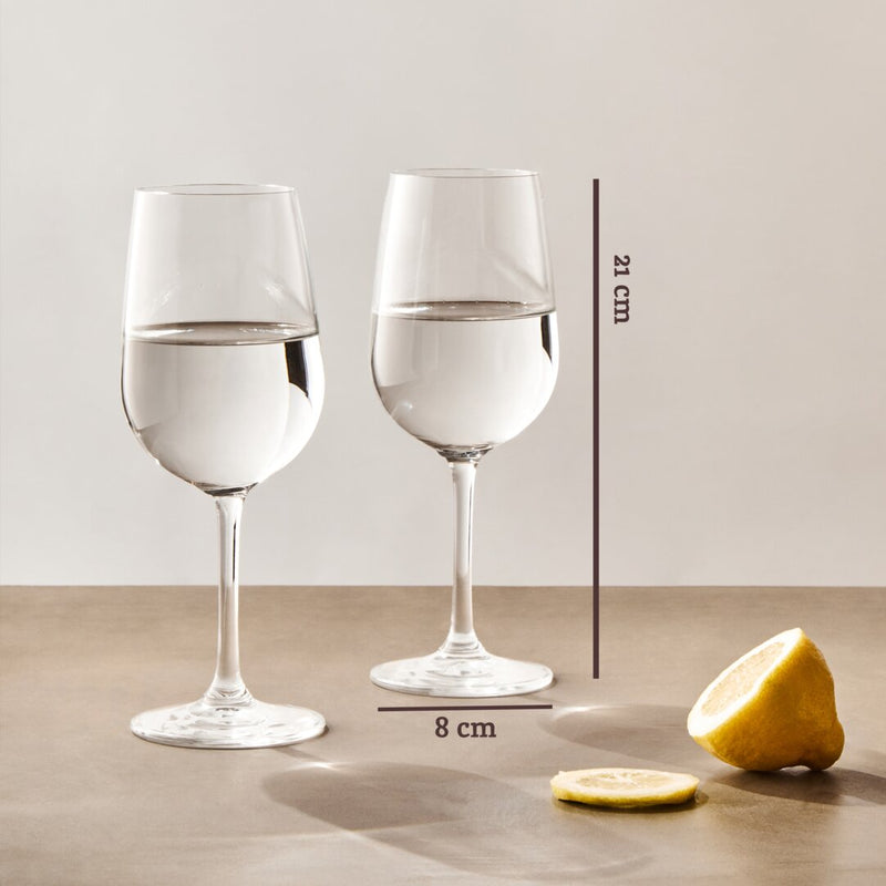 Ada Set of Four Crystal Wine Glasses