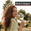 Ada Set of Four Crystal Wine Glasses